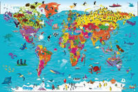 Picture of Collins Children's World Wall Map: An illustrated poster for your wall