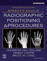 Picture of Workbook for Merrill's Atlas of Radiographic Positioning and Procedures